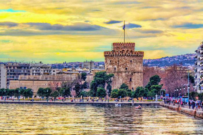 the white tower of Thessaloniki