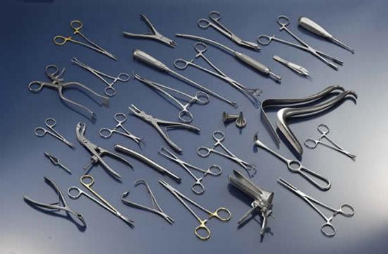 las herramientas quirúrgicas