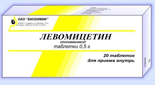 chloramfenikol tabletki od biegunki