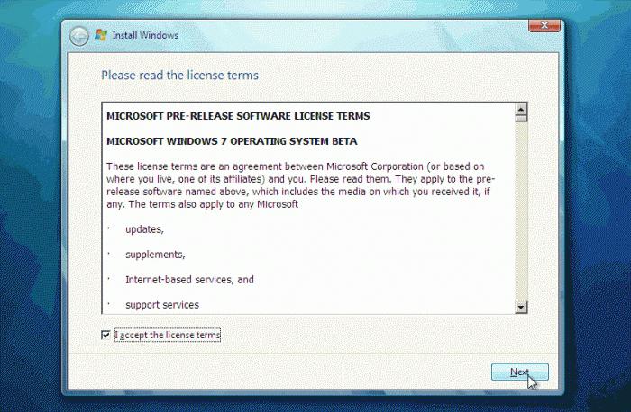 why can't I install windows 7