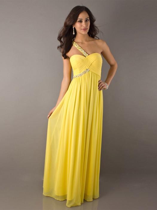 Żółta sukienka w pół
