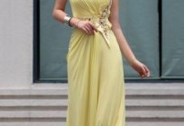 How to wear yellow dress to the floor?
