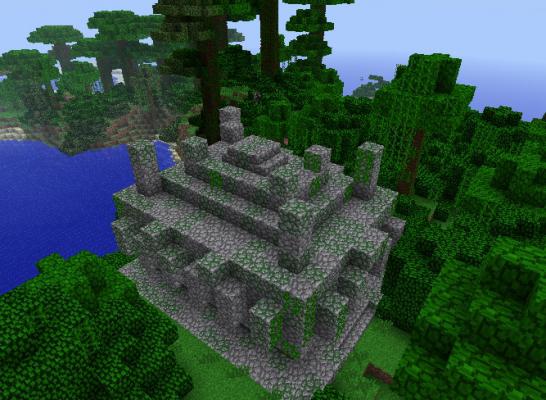 Minecraft Haus im Dschungel