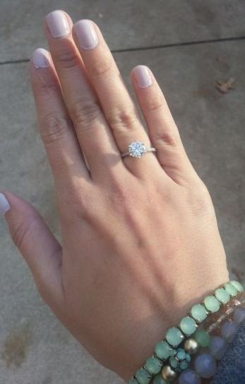 शादी की अंगूठी हाथ पर पहना
