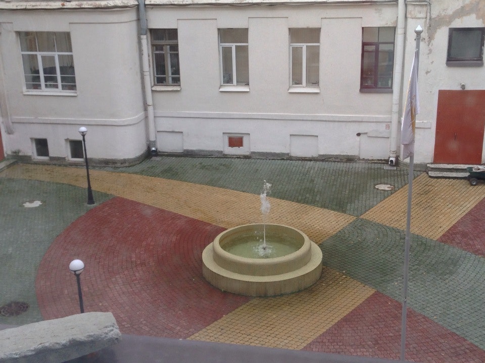 courtyard of the school 80 of Petrogradsky district