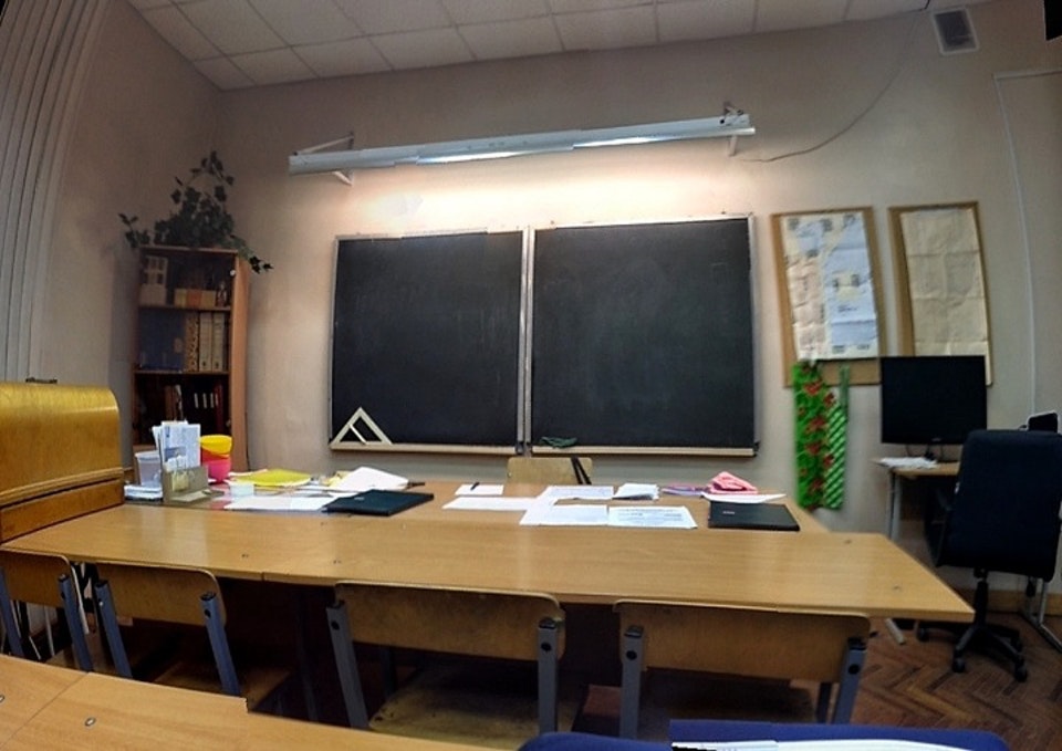 classroom at school 80 of Petrogradsky district