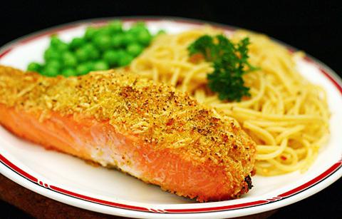 baked salmon with cheese