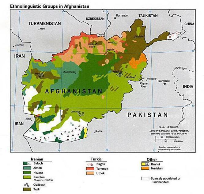 Afghanistan Anzahl der Bevölkerung
