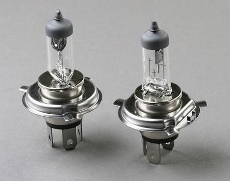 the light of halogen lamps