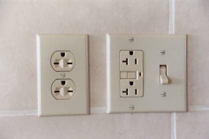 the installation of sockets in the bathroom