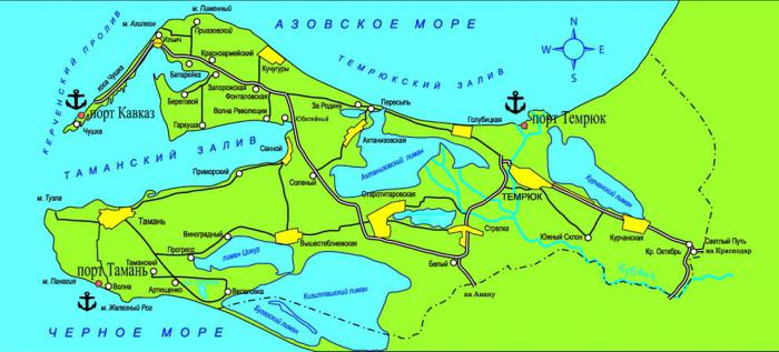 Mapa Голубицкая el mar de azov