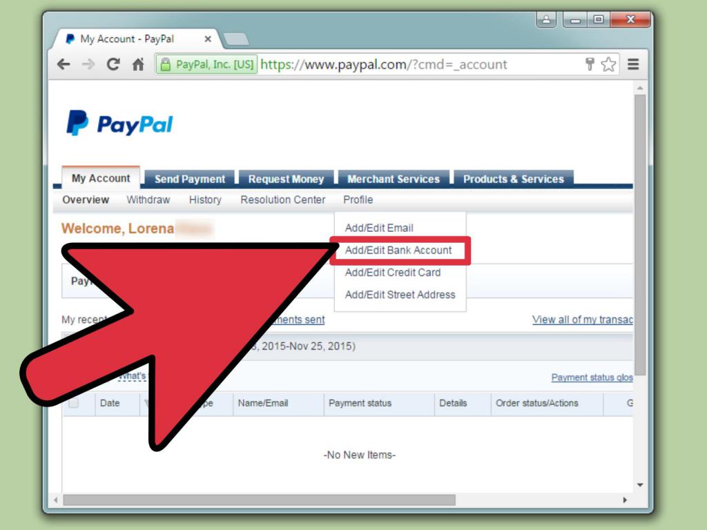 linking cards to PayPal