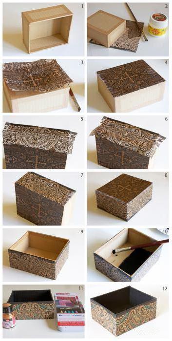  how to glue box paper 