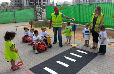 segurança no trânsito no jardim de infância