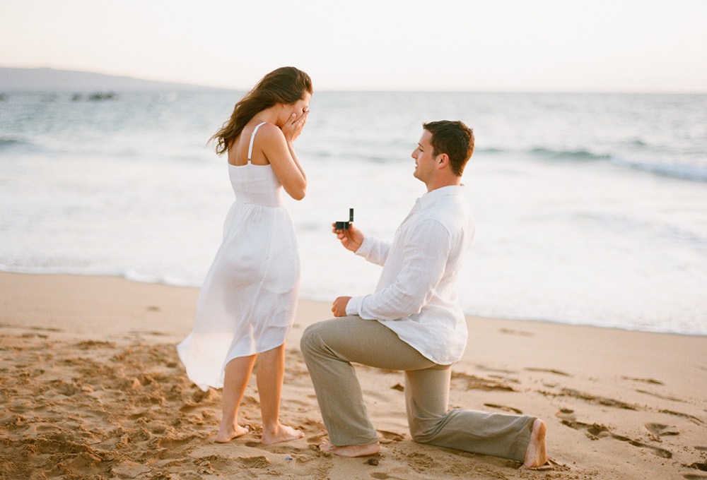 Proposal on the beach