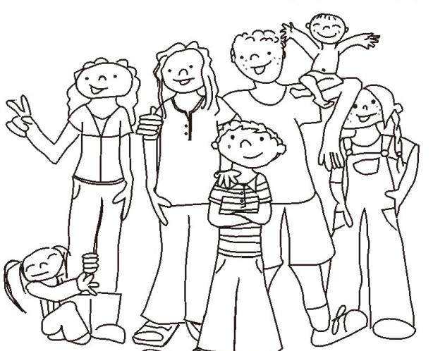 drawn family pencil