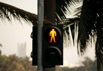 O semáforo de pedestre: tipos e foto
