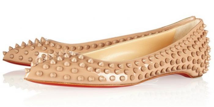 ballet flats with spikes