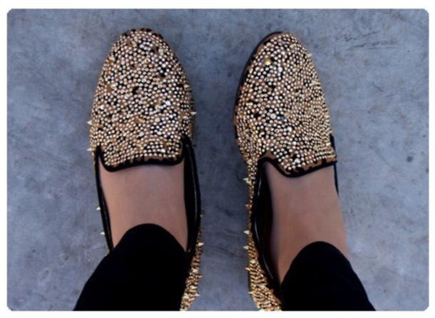 ballet flats with studs photo