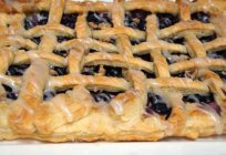 The most delicious and easiest cake blueberry puff pastry. All the secrets and subtleties of cooking