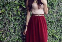 क्या पहनने के लिए के साथ बरगंडी स्कर्ट: युक्तियाँ और संयोजन