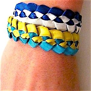 How to make bracelets from ribbons