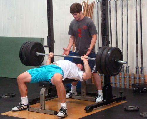 the program of the bench press