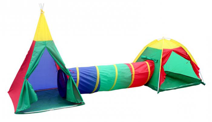 children's tent with tunnel