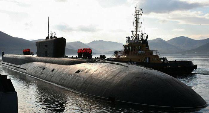 las dimensiones de los submarinos de rusia