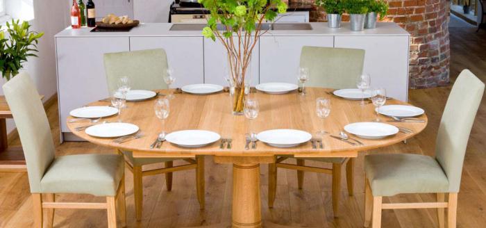 mesa de jantar redonda transformador