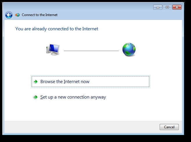 configuración de la red con Windows 7