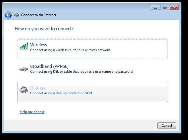 configuración de la red de trabajo de Windows 7