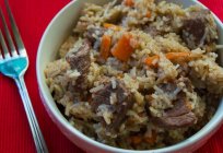 How to cook pilaf with beef and smoked meat