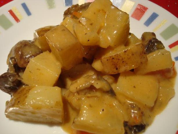 potatoes with mushrooms recipe with photos