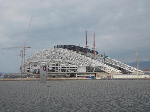 la Construcción del estadio Фишт