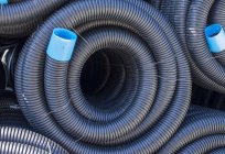 Corrugated drainage pipe is ideal for drainage of the site