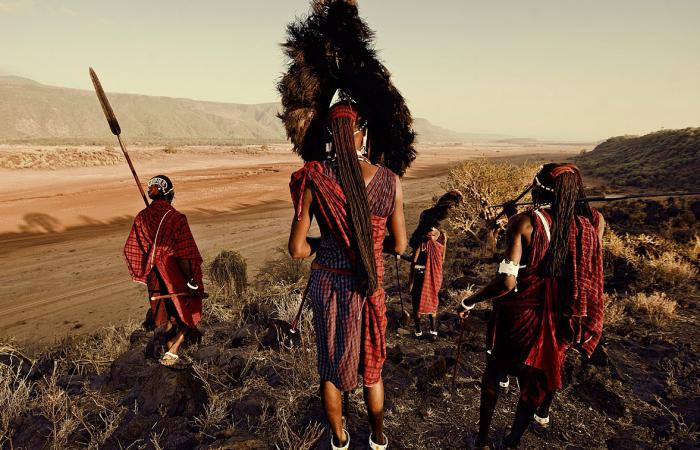 African Maasai tribe