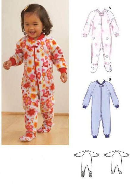  pijama infantil padrão simples