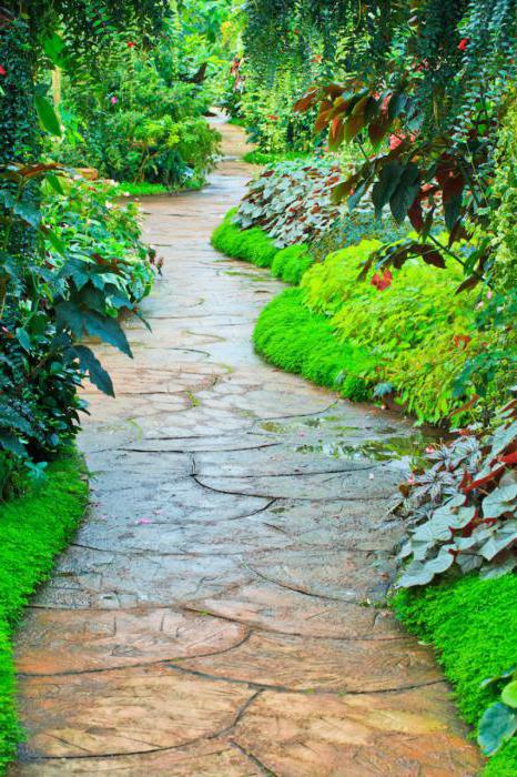 garden paths with his hands, with small costs