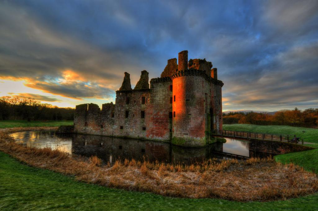 邓诺特城堡的苏格兰