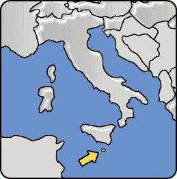 mapa de la isla de malta