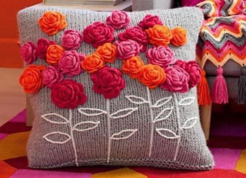knitted flower knitting