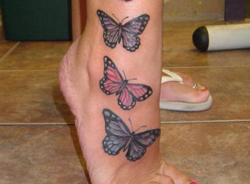 butterfly tattoo on the foot value