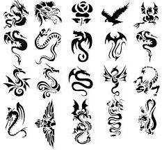 татуіроўкі драконаў эскізы
