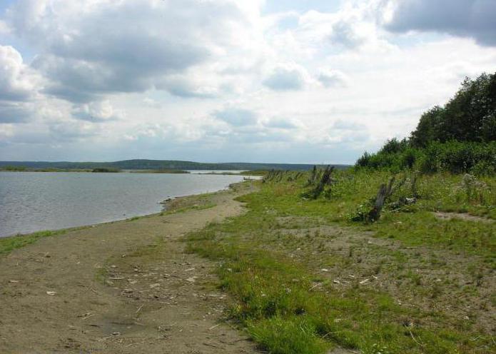 el lago de Чебакуль Кунашакский la zona de los clientes