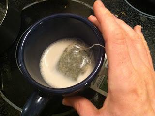 chá Verde com leite de emagrecimento viajante