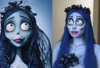 Das Bild auf Halloween. Trickfilm «Corpse bride», make-up der Heldin