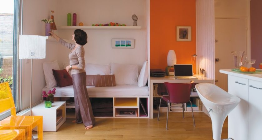 Moderno estilo de um quarto de apartamento