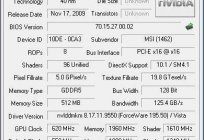 مسرع الرسومات NVidia GeForce GT 240: الميزات والمواصفات استعراض