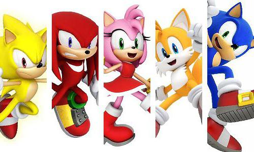animierte TV-Serie Sonic x Zeichen